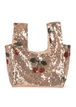 Load image into Gallery viewer, starla sequin tote bag - ma grande cerise blush