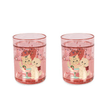 Load image into Gallery viewer, 2 pack glitter cups - rose cat