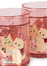Load image into Gallery viewer, 2 pack glitter cups - rose cat
