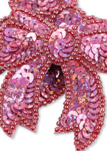 Load image into Gallery viewer, 2 pack sequin bow hair clip - rapture rose