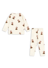 Load image into Gallery viewer, basic blouse/pants set - teddy bear