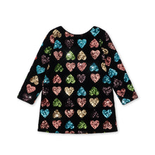 Load image into Gallery viewer, Konges Sløjd Cuore Amour sequin dress with shimmering heart details