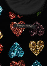 Load image into Gallery viewer, Konges Sløjd Cuore Amour sequin dress in pink with shimmering heart details