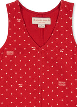 Load image into Gallery viewer, Konges Sløjd Magot dress in cherry dot pattern with short sleeves and a classic silhouette