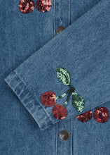 Load image into Gallery viewer, magot sequin denim shirt - cherry sequin