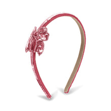Load image into Gallery viewer, sequin bow hair brace rapture - rose