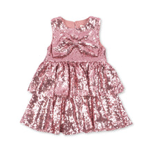 Load image into Gallery viewer, Konges Sløjd Tindra dress in mellow rose pink fabric, front view