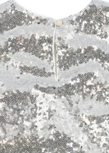 Load image into Gallery viewer, Konges Sløjd Tindra Rose dress in silver with delicate rose details