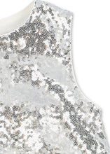 Load image into Gallery viewer, Konges Sløjd Tindra Rose dress in silver with delicate rose details