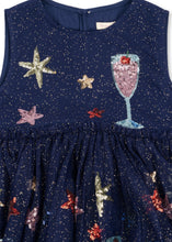 Load image into Gallery viewer, Konges Sløjd Yvonne dress in bobbly textured fabric, close-up view of the dress design