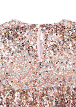Load image into Gallery viewer, lila sequins dress - grey/rosa