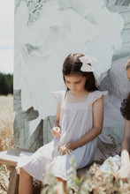 Load image into Gallery viewer, Organic Cotton Muslin Lace Dress - Parisian Purple