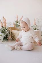 Load image into Gallery viewer, Organic Cotton Pointelle Bonnet - Natural