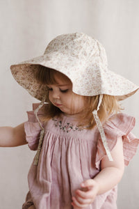 Organic Cotton Hat - Lottie Floral
