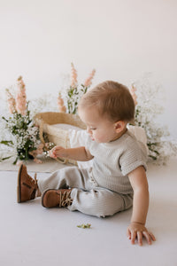Organic Cotton Waffle Sam Pant - Agate