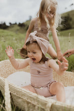 Load image into Gallery viewer, Organic Cotton Rib Headband - Rose Ash