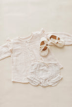 Load image into Gallery viewer, Organic Cotton Muslin Frill Bloomer - Lilac