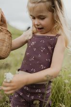 Load image into Gallery viewer, Organic Cotton Rib Bebe Midi Singlet - Petite Fleur