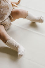 Load image into Gallery viewer, Natalie Frill Knee High Sock - Misty Pink