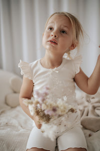 Organic Cotton Summer Pyjama Set - Off White