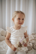 將圖片載入圖庫檢視器 Organic Cotton Summer Pyjama Set - Off White