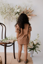 將圖片載入圖庫檢視器 Organic Cotton Waffle Scarlett Puff Sleeve Top - Light Russet