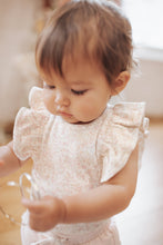 Load image into Gallery viewer, Organic Cotton Frill Singlet Bodysuit - Limonium Floral