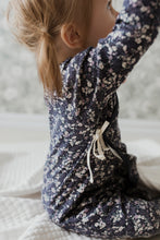 將圖片載入圖庫檢視器 Organic Cotton Wrap Onepiece - Blueberry Floral