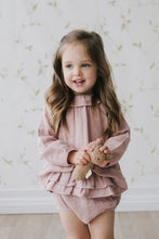 將圖片載入圖庫檢視器 Organic Cotton Muslin Long Sleeve Top - Ash Pink