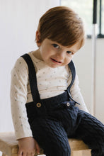 Load image into Gallery viewer, Organic Cotton Fernley Long Sleeve Bodysuit - Blueberry Storm