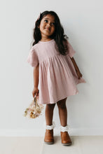 Load image into Gallery viewer, Organic Cotton Muslin Phillipa Dress - Powder Pink