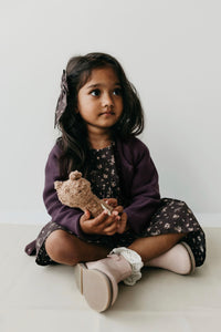 Organic Cotton Rosie Dress - Dusky Juniper