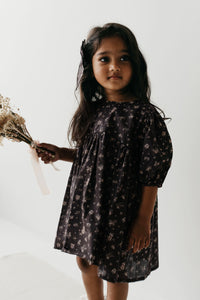 Organic Cotton Rosie Dress - Dusky Juniper