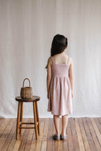 Load image into Gallery viewer, Organic Cotton Kaia Dress - Lulu Floral Powder Pink