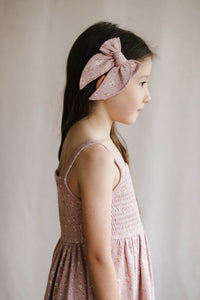 Organic Cotton Kaia Dress - Lulu Floral Powder Pink