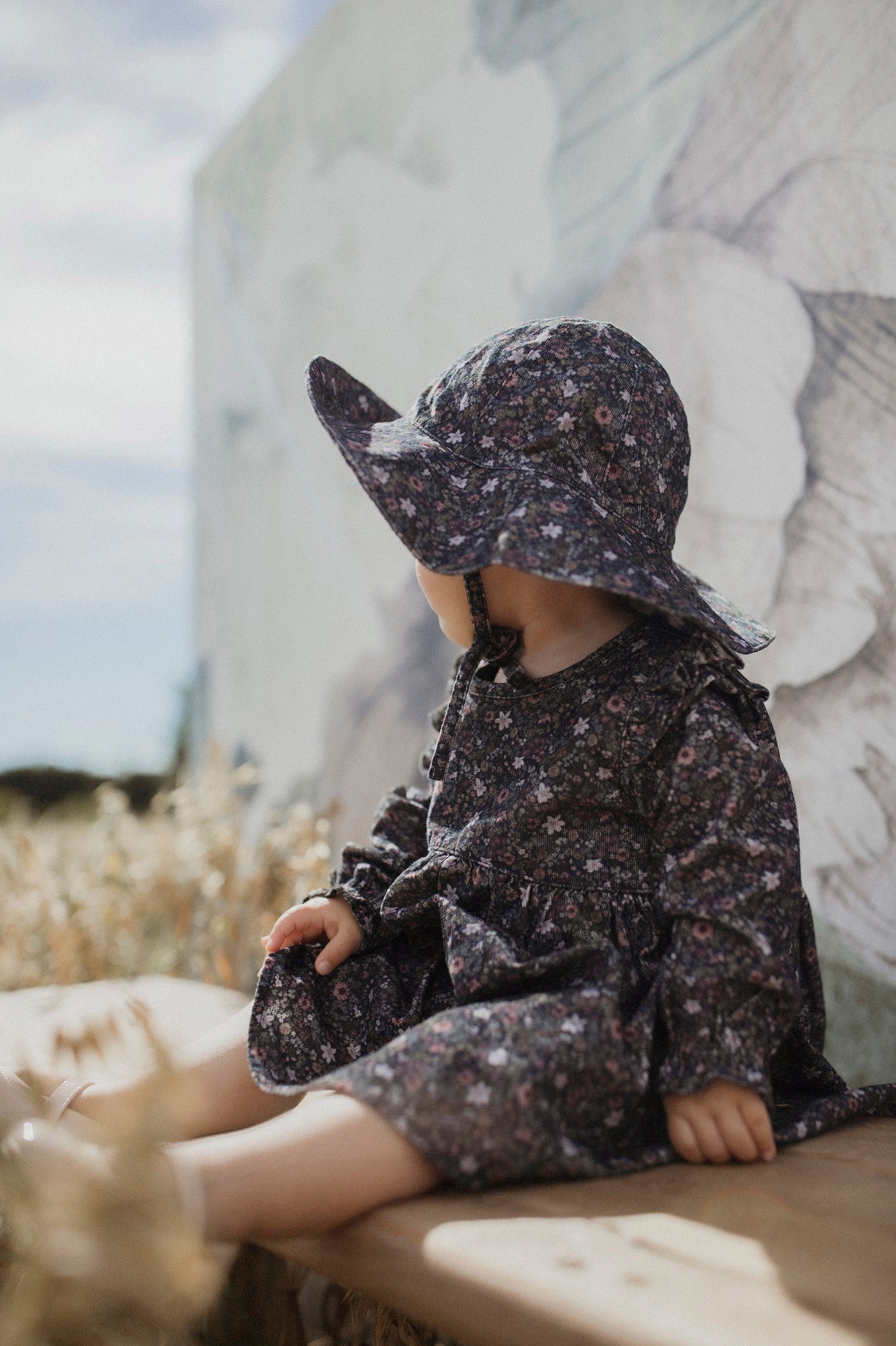 Organic Cotton Pincord Frankie Dress - Prairie Rose LittleBae. Organic Cotton Pincord Frankie Dress - Prairie Rose LittleBae.