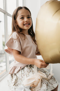Imogen Pima Cotton Top - Dusky Rose