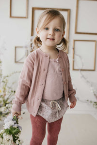 Scallop Weave Tight - Roselle