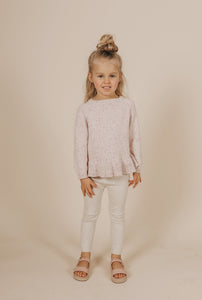 Organic Essential Leggings - Oatmeal Marle