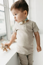 Load image into Gallery viewer, Organic Cotton Fine Rib Darcy Tee - Sand Marle