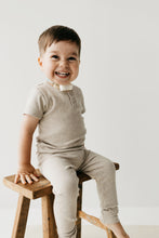 Load image into Gallery viewer, Organic Cotton Fine Rib Darcy Tee - Sand Marle