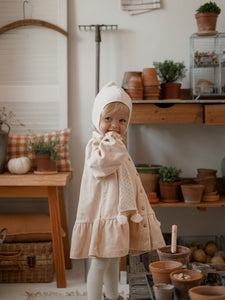 Almond Fleece Bonnet