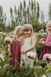 Organic Cotton Muslin Lola Dress - Damson
