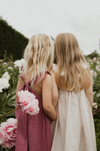 Organic Cotton Muslin Lola Dress - Damson