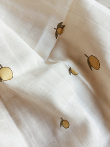 3 PACK MUSLIN CLOTHS - LEMON