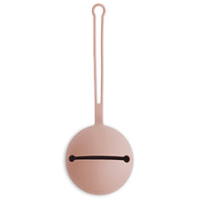 Load image into Gallery viewer, mushie Silicone Pacifier Holder Case (Blush)