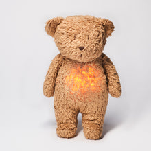 Load image into Gallery viewer, CAPPUCCINO - ORGANIC HUMMING BEAR WITH A LAMP