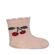 Load image into Gallery viewer, 2 PACK JACQUARD SOCKS - CHERRY/ GRAND CHERRY