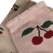 Load image into Gallery viewer, 2 PACK JACQUARD SOCKS - CHERRY/ GRAND CHERRY