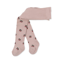 Load image into Gallery viewer, 2 PACK JACQUARD TIGHTS - CHERRY/ GRAND CHERRY